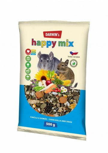 DARWIN's - činčila & osmák happy mix 500g