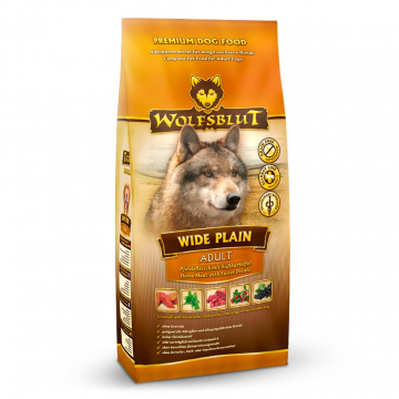 Wolfsblut Wide Plain Adult 12,5kg - kůň s batáty