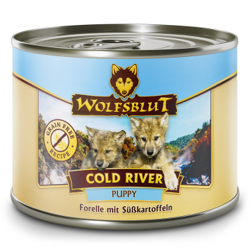 Wolfsblut konz. Cold River Puppy 200g - pstruh s batáty