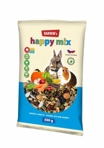 DARWIN's - morče, králík happy mix 500g