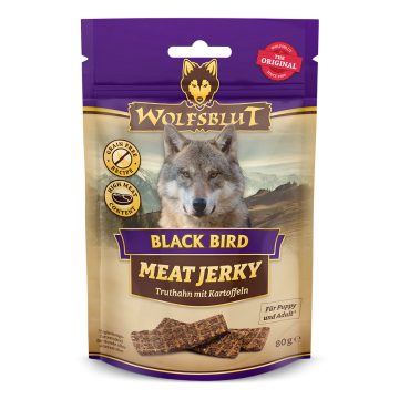 Wolfsblut Jerky Black Bird 80g - krůta