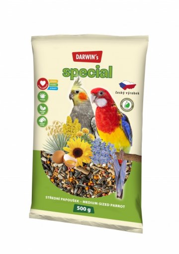 DARWIN's - střední papoušek special 500g