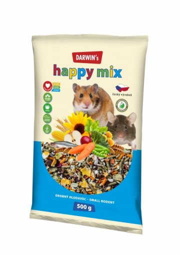 DARWIN's - drobný hlodavec happy mix 500g