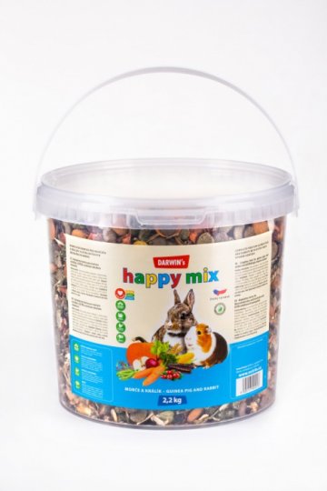 DARWIN's - morče, králík happy mix 2,2kg