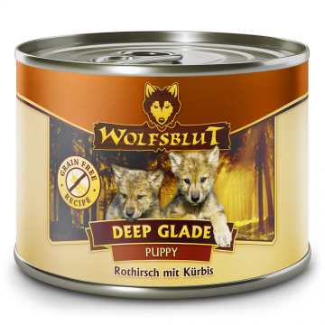 Wolfsblut konz. Deep Glade Puppy 200g - jelen s dýní